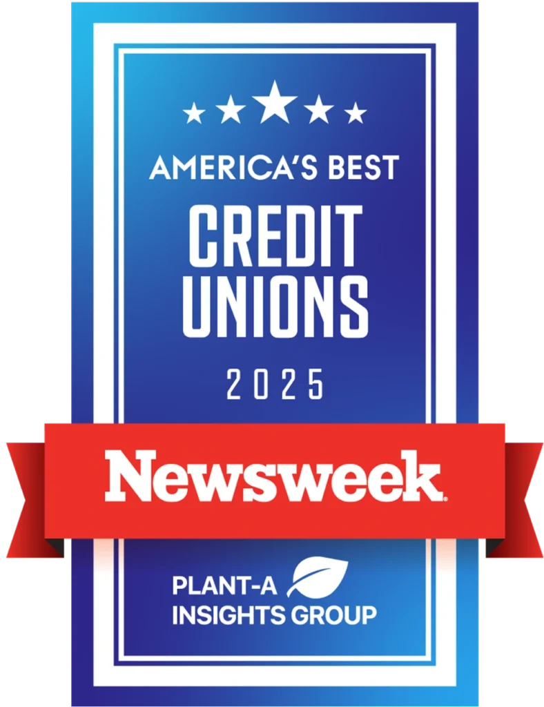 Newsweek America’s Best Regional Banks and Credit Unions award badges for 2025