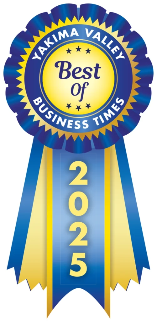 Yakima Valley Business Times Best of 2025 ribbon badge