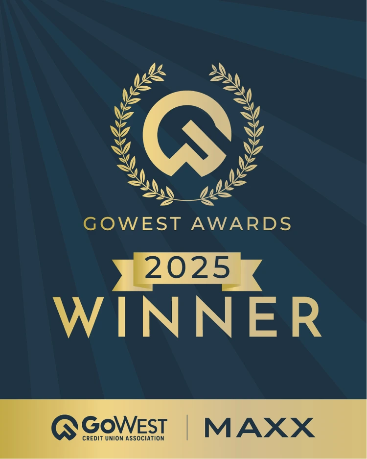 GoWest Awards 2025 Winner badge – GoWest Credit Union Association